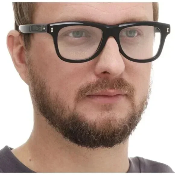 NEW GUCCI EYEGLASSES BLACK UNISEX EYEWEAR GUCCI GG1526O 005 - Picture 3 of 10